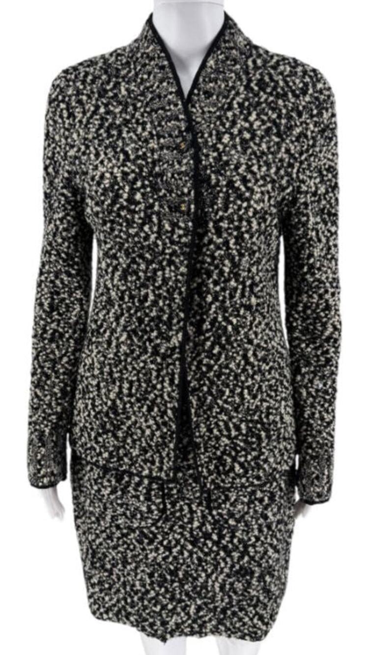 Chanel Fall 1994 Boucle Skirt Suit - Size 40